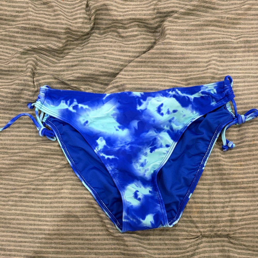 Blue Tie-Dye Bikini Bottom